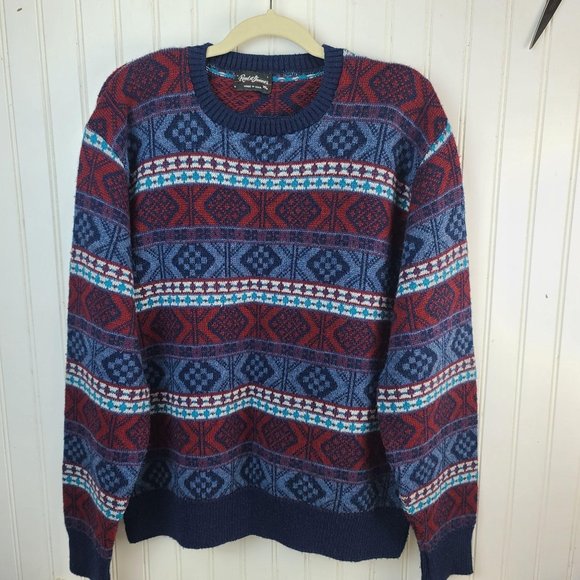 Reed St. James Other - Reed St. James Blue Crew Pullover Sweater XL VTG